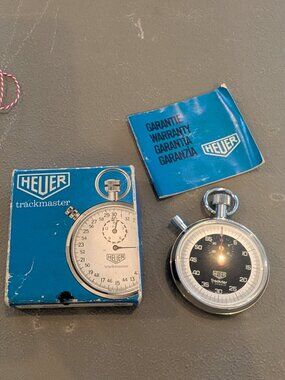 Heuer trackmaster stopwatch